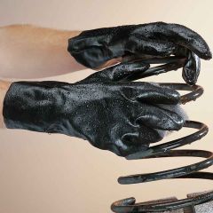PVC Coated Gloves Gauntlet Cuff 12"L