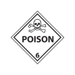 Sign, "Poison" Rigid Plastic
