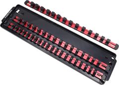 Socket Organizer Tray 1/4" 3/8" 1/2" Red