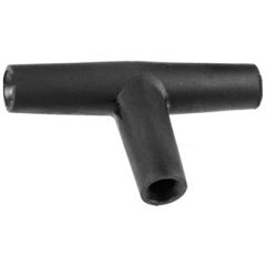 Tee Connector Black 4mm Bx/25
