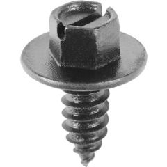 License Plate Screw Slotted Hex Head