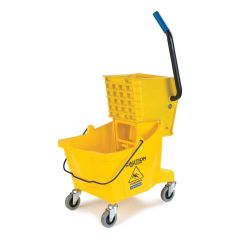 Mop Bucket & Wringer Combo 26 Qt Yellow