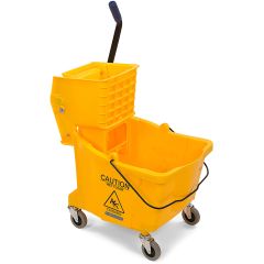 Mop Bucket w/ Wringer 35 Qt Yellow
