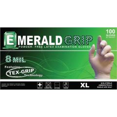 Gloves Emerald Grip Powder Free Latex LG