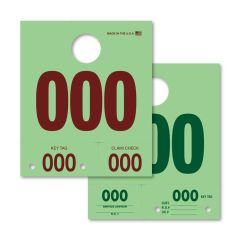 Dispatch Tag Number Green 1000-1999