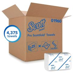 Scott M-Fold Towels White Cs/25