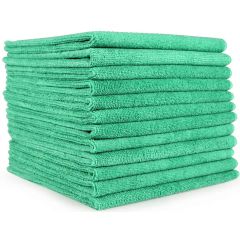 Micro Fiber Towel Green 16" x 16" Pk/12
