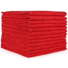 Micro Fiber Towel Red 16" x 16" Pk/12