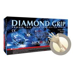 Gloves Diamond Grip Powder Free Latex M