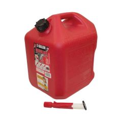 Gas Can Plastic Red 5 Gallon