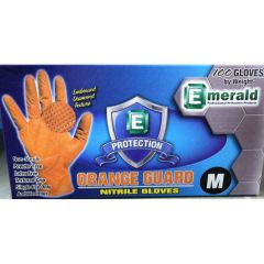 Gloves Orange Guard Nitrile Med Bx/100