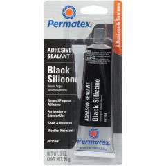 Sealant Silicone Adhesive Black 3oz