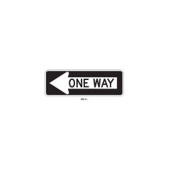 One Way Left Arrow Sign 36"x12"