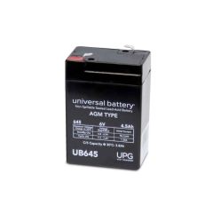 Battery for Emergency Lights 6V 4.5ah