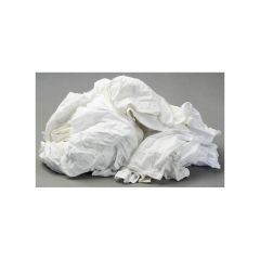 White T-Shirt Rags Bx/50 Pound