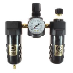 Airline Regulator/Filter/Lube Trio 1/4"