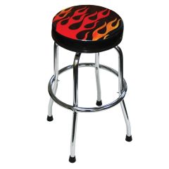 Shop Stool Flame Design