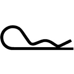 Cotter Pin Hair 1/16 .62 Wire Zinc Bx100