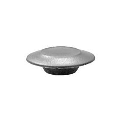 Flush Plastic Plug 1/2" Black Bx/100
