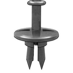 Retainer Push-Type Black Nylon Bx/ 15