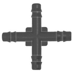 Connector Cross Nylon Black Bx/5