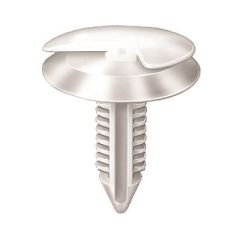 TRIM PANEL RETAINER WHITE NYLON BX/25