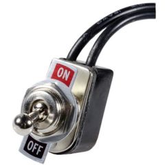 TOGGLE SWITCH WITH 2 6" WIRE LEADS