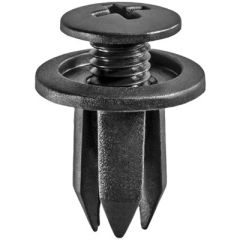 Retainer Push Type Black Nylon Bx/ 25