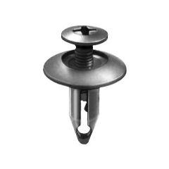 Retainer Push Type Nylon Black Bx/25