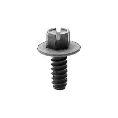 License Plate Screw Slotted Hex Head