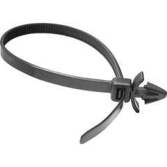 Cable Tie Pushmount Nylon Black
