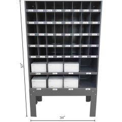 Wheel Weight Rack Floor Mount