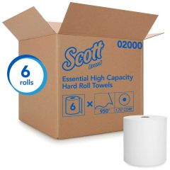 SCOTT High Cap Hard Roll Towels Cs/6