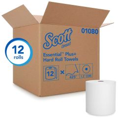 Scott Hard Roll Towel 8" White Cs/12