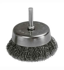 Wire Cup Brush 2-1/2" Crimped w/ Stem