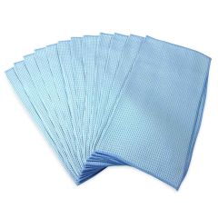 Micro Fiber Waffle Towel Blue 16"x16" Dz