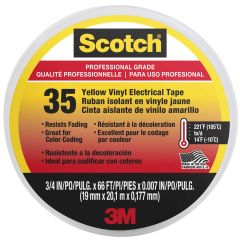 Electrical Tape Vinyl Yellow Pk/10