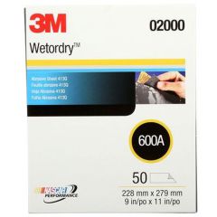 Sand Paper 600A WetorDry Sheets Bx/50