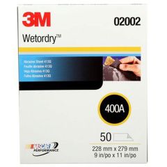 Sand Paper 400A WetorDry Sheets Bx/50