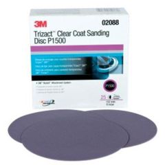 Sanding Disc Clearcoat P1500 6" Bx/25