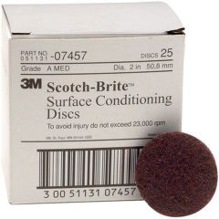 Surface Disc ScotchBrite Maroon 2" Bx/25
