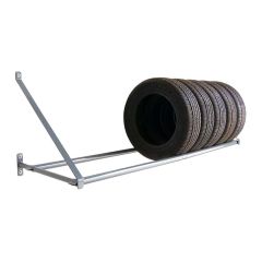 Tire Rack 1-Tier Wall Mounted Grey