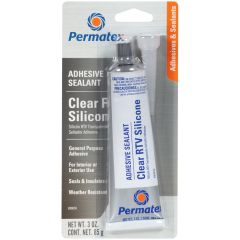 Sealant Silicone Adhesive Clear 3oz Tube
