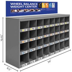 Wheel Weight Rack Wall Mount